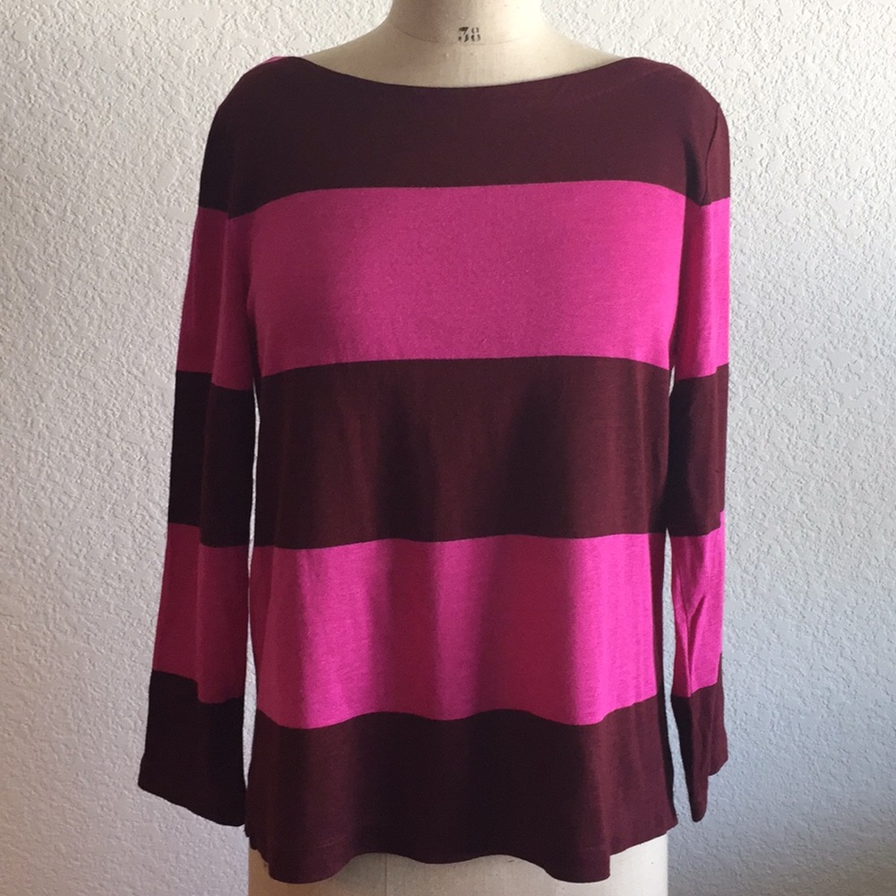 J Crew Rugby Striped Top Small